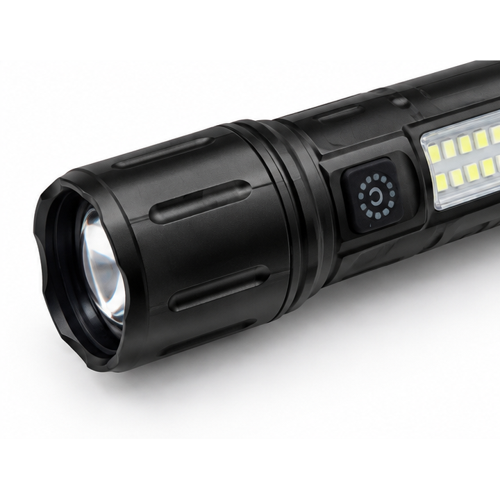 Zoomable LED Flashlight with USB Charger - Image 4
