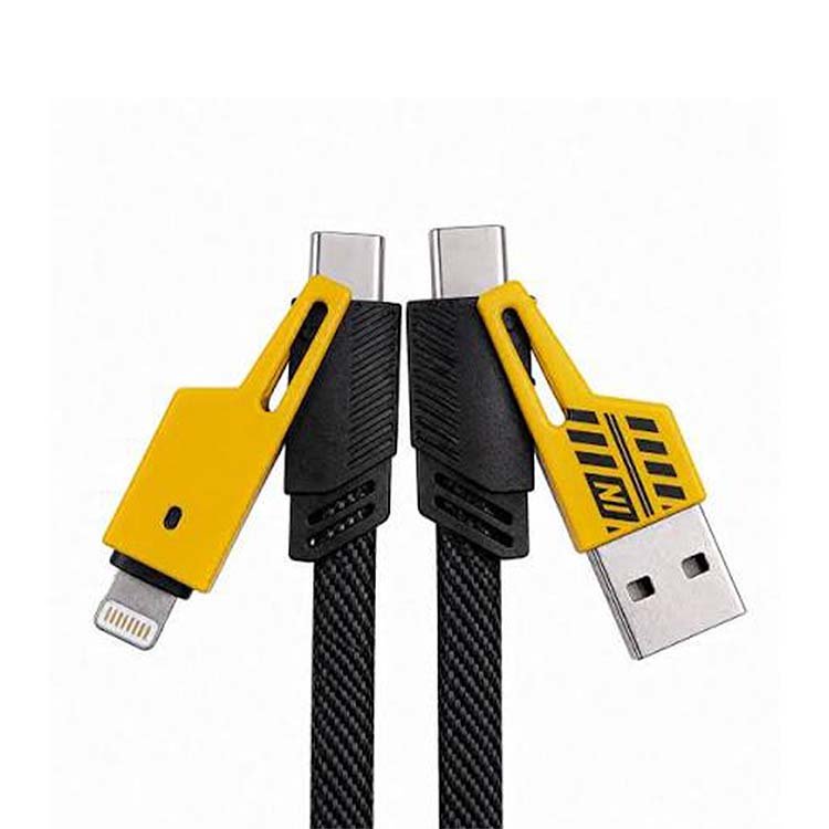 4-in-1 Fast Charging Data Cable – Braided Multi-Connector Cable - Image 2