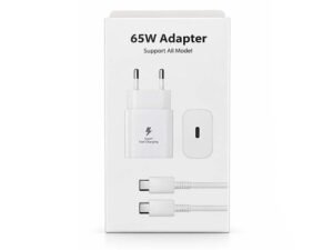 65W Fast Charging Adapter with USB Charging Cable