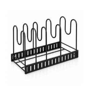 Expandable Pot & Pan Organizer Rack – 10 Adjustable Dividers