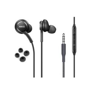 AKG Wired In-Ear Earphones with Microphone & Remote – Black