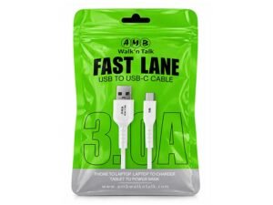 AMB Walk’n Talk Fast Lane USB to USB-C Cable 3.0A