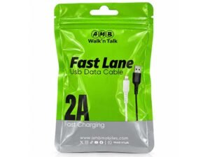 AMB Walk’n Talk Fast Lane USB to Lightning Data Cable 2A