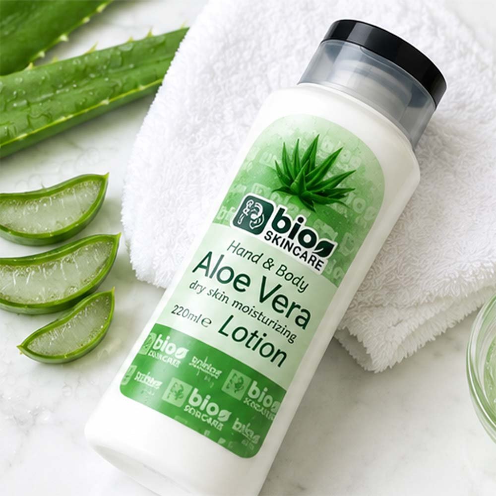 Bio Skincare Hand & Body Aloe Vera Moisturizing Lotion - Image 3