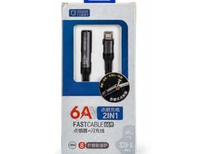 2-in-1 Fast Charging Cable with Cigarette Lighter