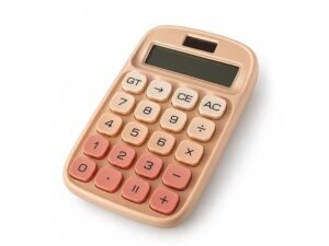 Cute Pink Desktop Calculator with Large Buttons