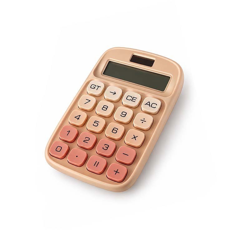 Cute Pink Desktop Calculator with Large Buttons