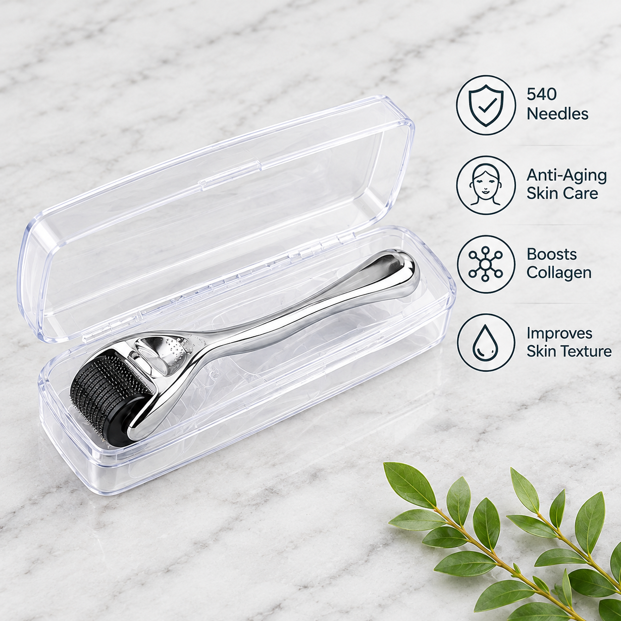 DermaRoller Skin Microneedling Roller - 540 Needles - Image 3