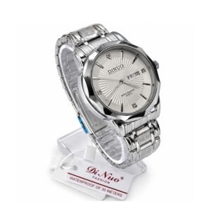 Dinuo Women's Silver Fashion Watch – 30M Water Resistant