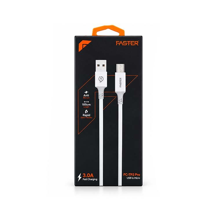 FASTER FC-TP3 Pro Micro USB Fast Charging Data Cable – 3.0A