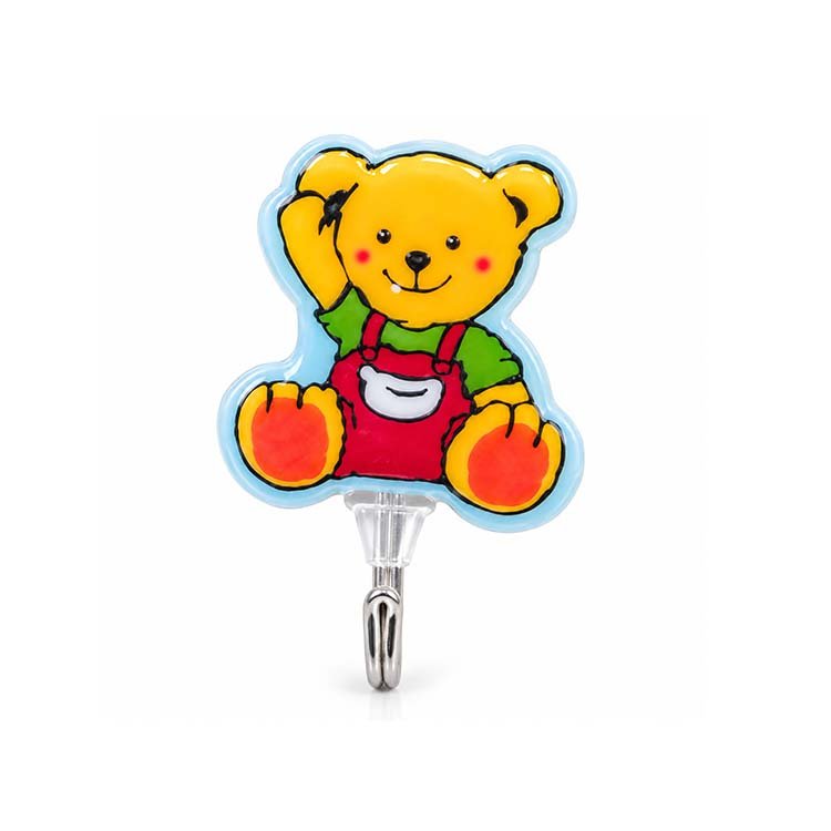 3-Piece Cute Bear Sticking Wall Hooks – 3kg - Image 3