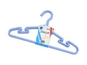 Blue Plastic Clothes Hangers – 5 Piece Set
