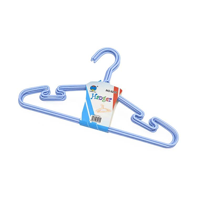 Blue Plastic Clothes Hangers – 5 Piece Set