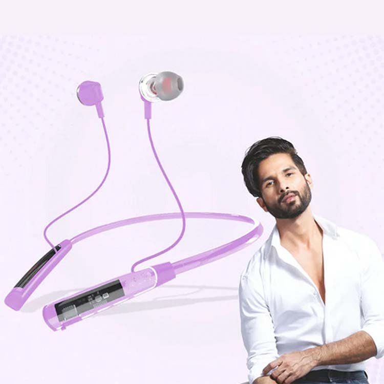 Stereo Wireless Neckband Headset with Magnetic Earbuds - Image 4
