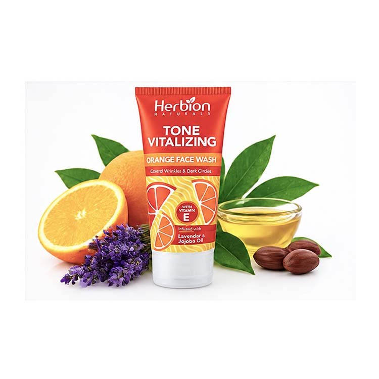 Herbion Naturals Tone Vitalizing Orange Face Wash - Image 4