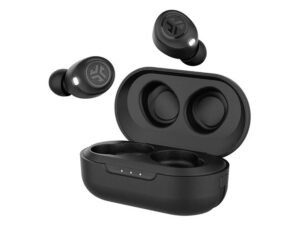 JLab True Wireless Bluetooth Earbuds with Charging Case – Black