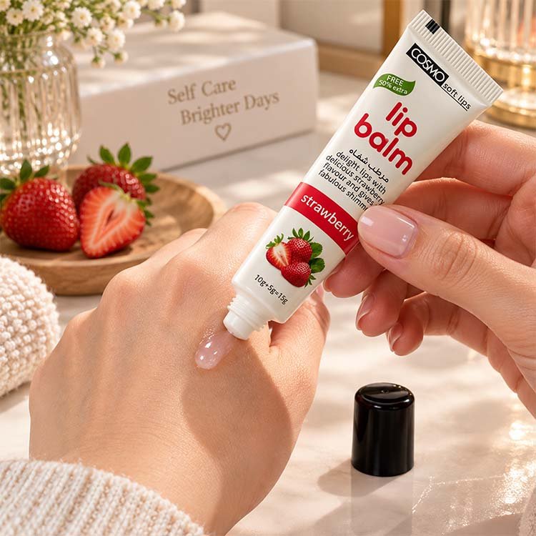 COSMO Soft Lips Strawberry Lip Balm - Image 3