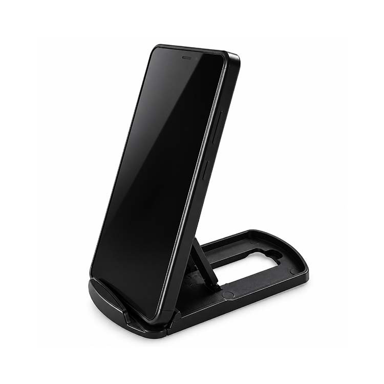 Foldable Adjustable Mobile Phone Stand Holder – Black - Image 2