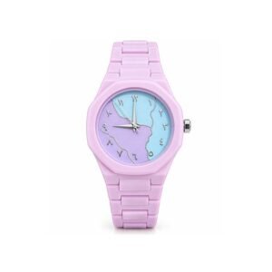 Pink Purple Gradient Dial Women's Fashion Watch
