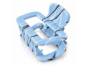 Blue Marble Texture Plastic Made Hair Catcher Claw Clip