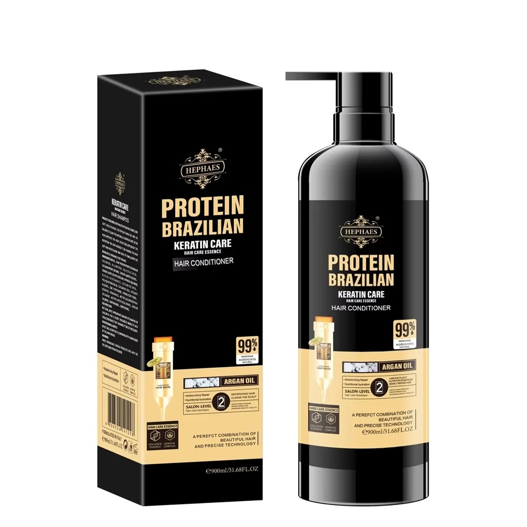 HEPHAES Protein Brazilian Keratin Care Hair Shampoo 900ml - Image 2