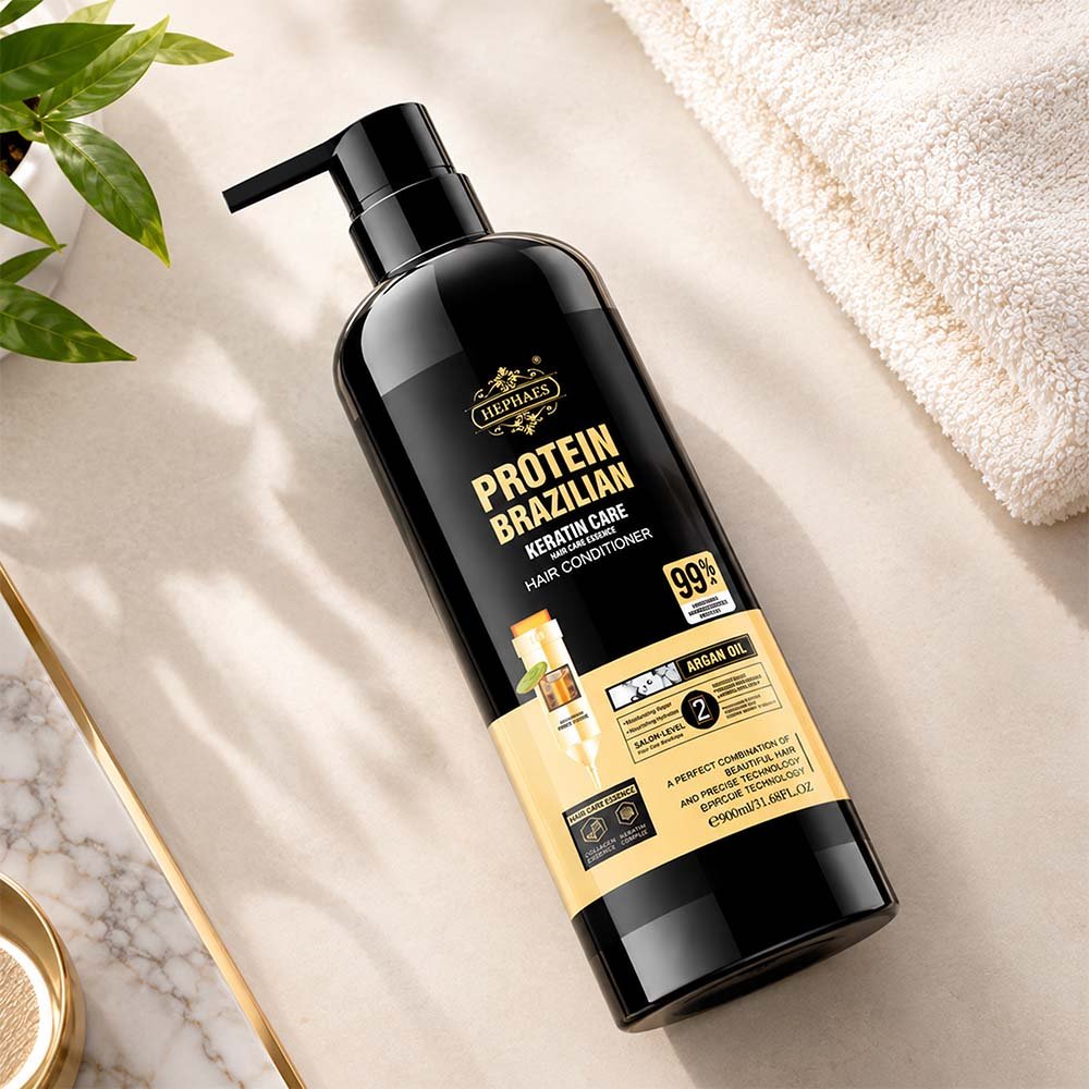 HEPHAES Protein Brazilian Keratin Care Hair Shampoo 900ml - Image 3
