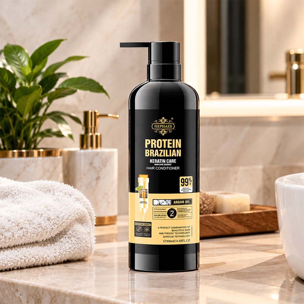 HEPHAES Protein Brazilian Keratin Care Hair Shampoo 900ml - Image 4