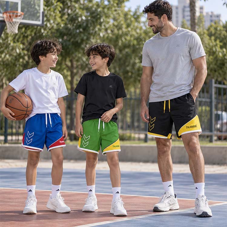 Hummel Sports Shorts with Chevron Design - Image 2