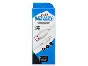 Fast USB to Type-C Data & Charging Cable – White