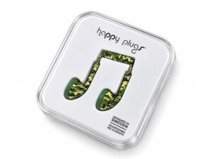 Happy Plugs Wired Earphones – Green Camouflage