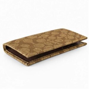 Classic Brown Patterned Long Wallet