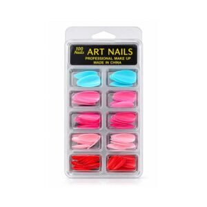 100 Piece Colorful Artifical Nails Set
