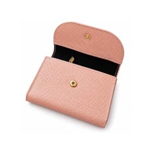 Pink Mini Snap Button Wallet