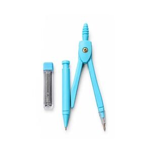 Blue Geometry Compass Set with Pencil & Lead Refills