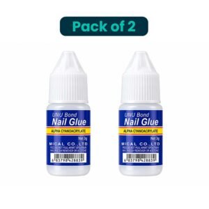 Pack of 2 UNIU Bond Nail Glue 3g Each for Artificial Nails