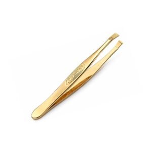 Gold-Tone Precision Eyebrow Tweezers