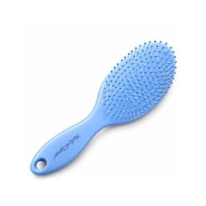 Blue Paddle Hair Brush with Beaded Bristles