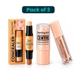 Concealer, Highlighter & Liquid Eyeshadow - Pack of 3