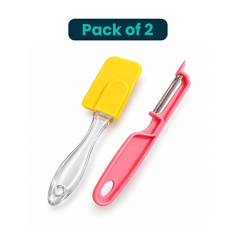 3-Piece Kitchen Brush & Vegetable Peeler Set