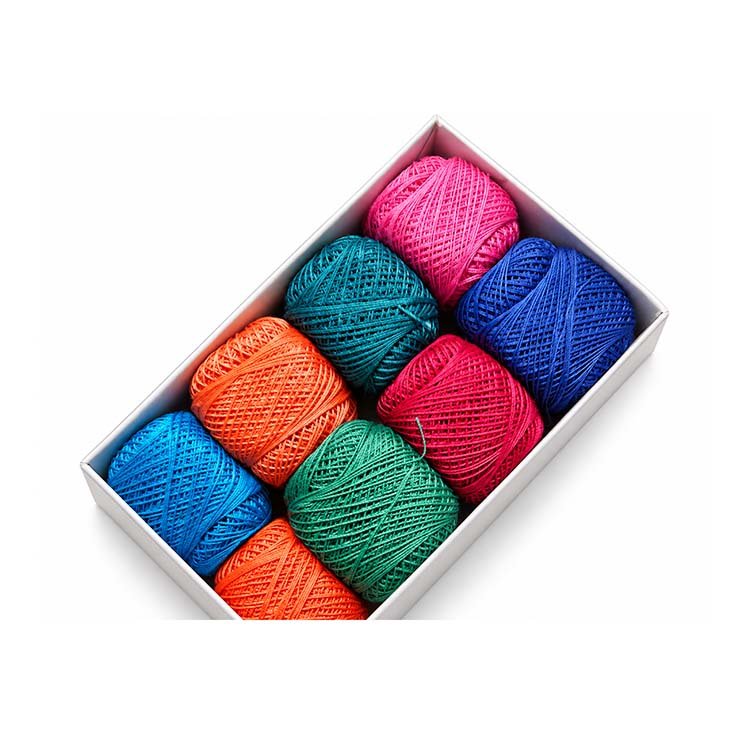 8-Piece Multicolor Craft Thread Balls Set